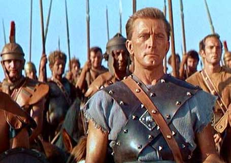 Kirk Douglas dans le rôle de Spartacus