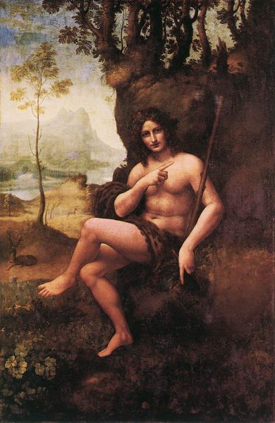 Saint Jean Baptiste sous les attributs de Bacchus