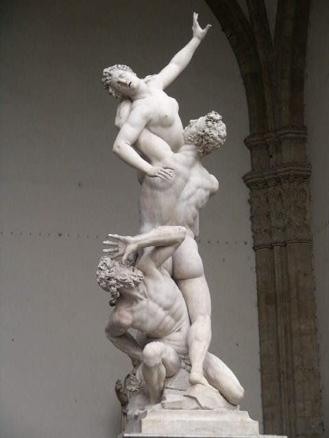 enlèvement d'une Sabine par Jean de Bologne