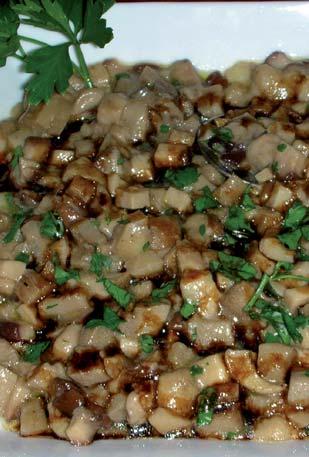 champignons hachés en persillade