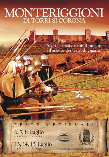 Festa di Monterrigioni di torri corona