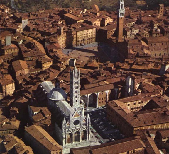 Sienne vu du ciel